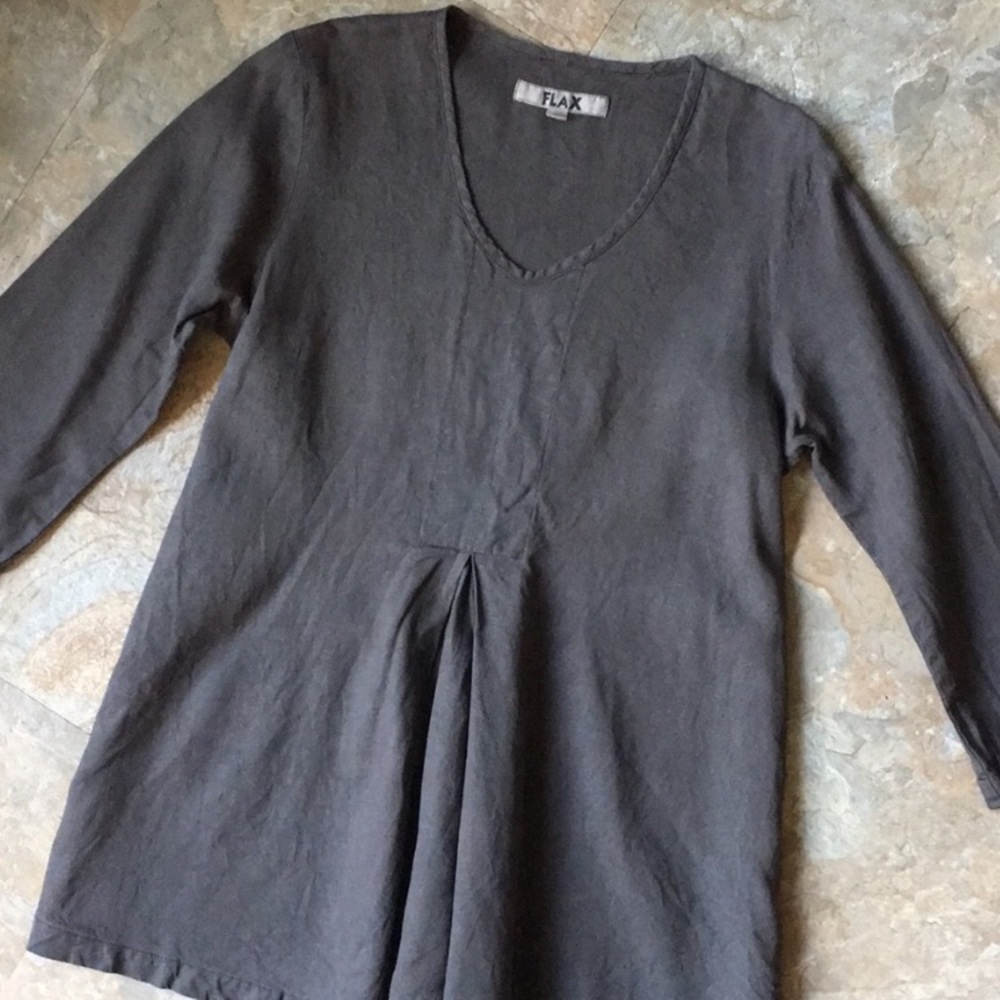 FLAX NWOT linen tunic top